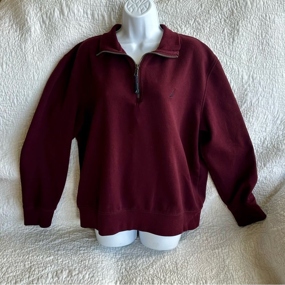 Men’s Large Nautical Quarter Zip Up Pullover
